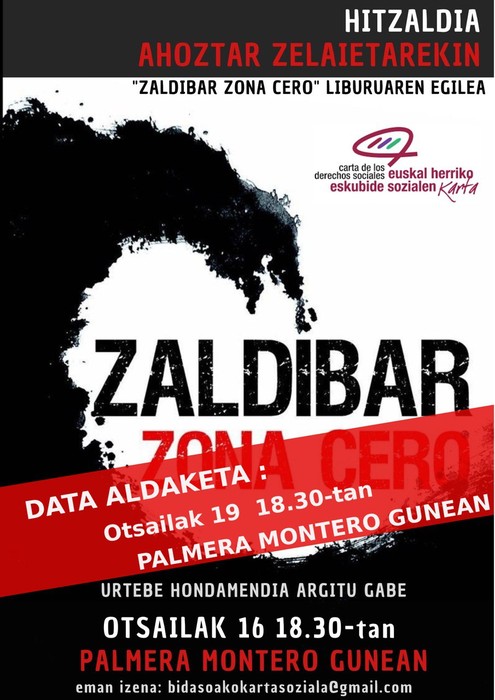 “Zaldibar Zona Cero” liburuaren aurkezpena 
