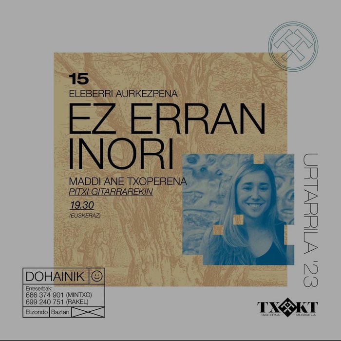 Maddi Ane Txoperenak bere azken liburua aurkeztuko du igandean Elizondoko Txokoto tabernan